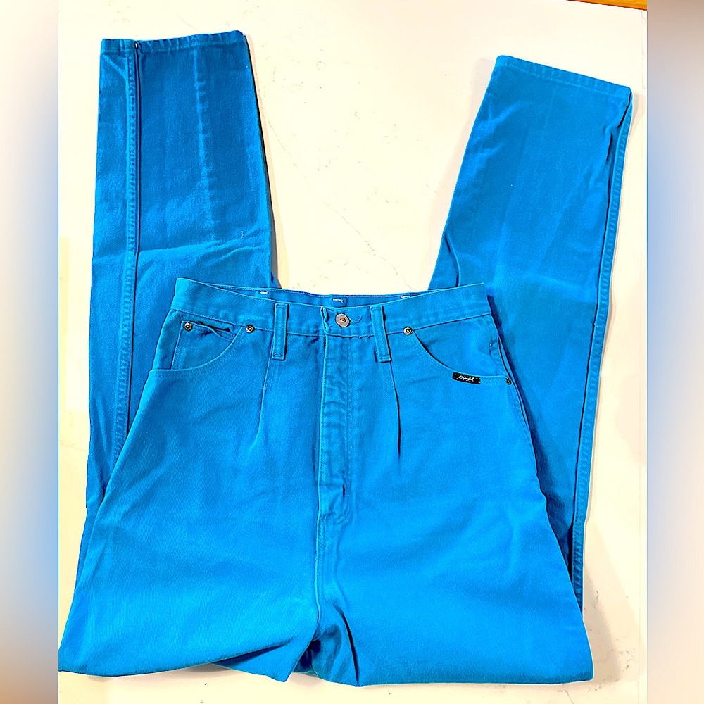 Wrangler Bright Blue High-Rise Jeans